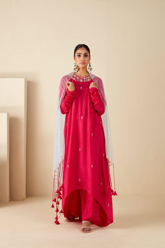 Pink A-Line Suit Set