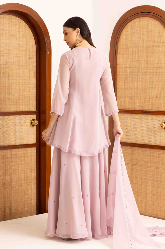 Seher Peplum Short Kurta Sharara