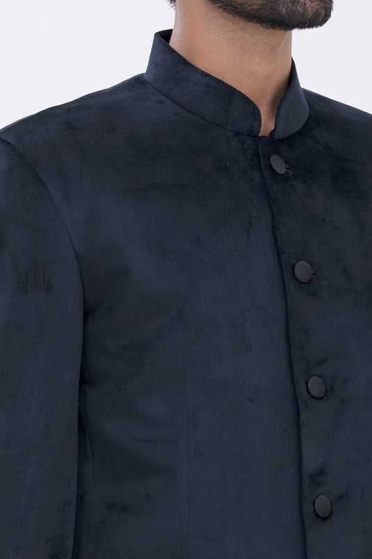 Classic Royal Velvet Bandhgala