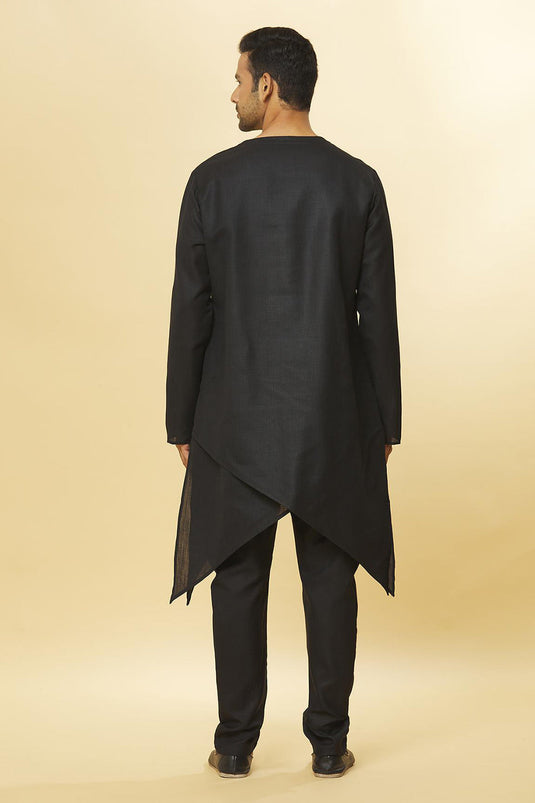 Tatvam Mihara Cotton Solid Kurta & Pyjama Set