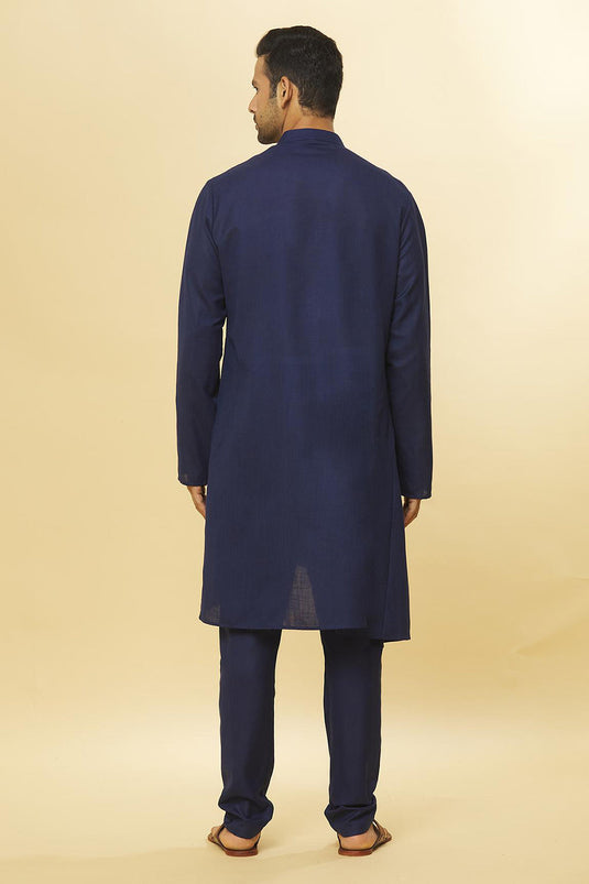 Tatvam Angira Cotton Solid Kurta & Pyjama Set