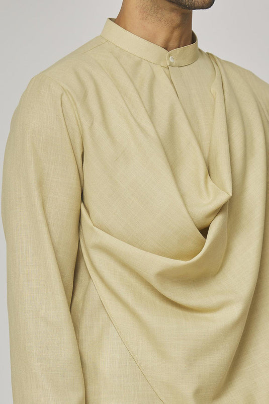 Tatvam Utsav Cotton Gathered Kurta & Pyjama Set