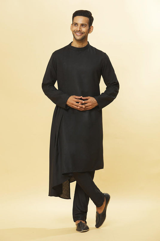 Tatvam Maharana Cotton Solid Kurta & Pyjama Set