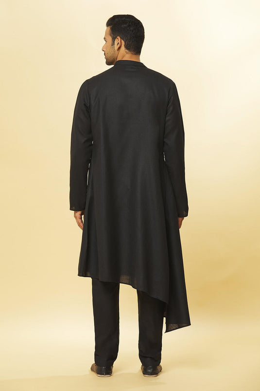 Tatvam Maharana Cotton Solid Kurta & Pyjama Set