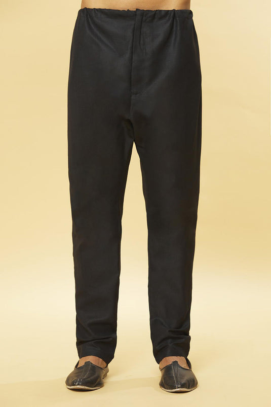 Tatvam Neel Cotton Solid Kurta & Pyjama Set