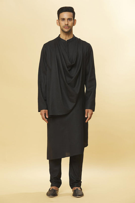 Tatvam Mahotsav Cotton Solid Kurta & Pyjama Set