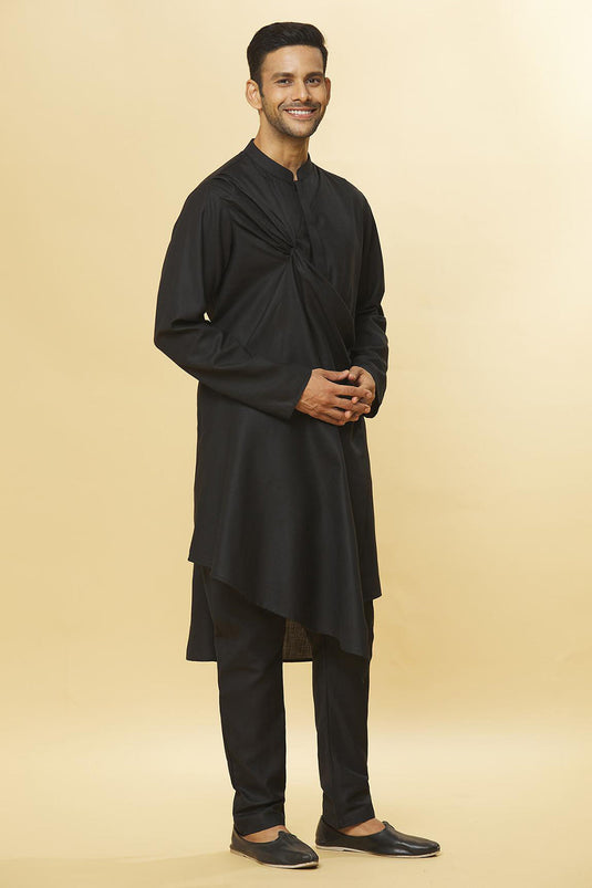 Tatvam Aapno Cotton Solid Kurta & Pyjama Set