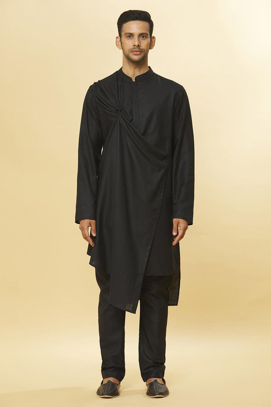 Tatvam Aapno Cotton Solid Kurta & Pyjama Set