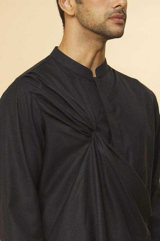 Tatvam Aapno Cotton Solid Kurta & Pyjama Set