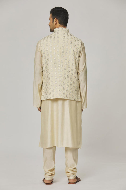 Hast Embroidered Floral Nehru Jacket