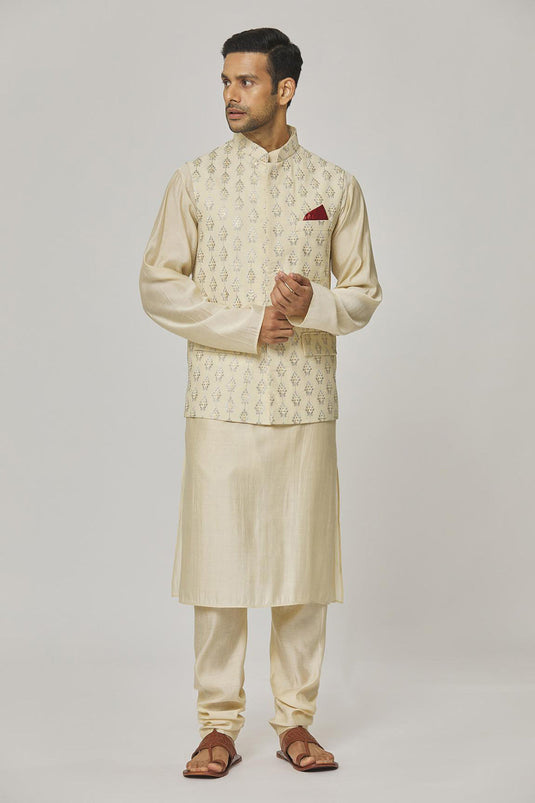 Hast Embroidered Floral Nehru Jacket