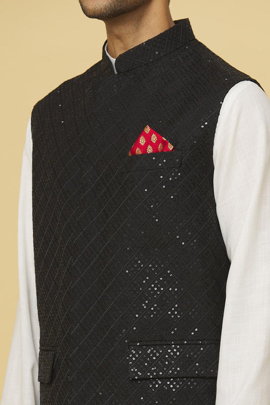 Sarkaar Embroidered Nehru Jacket