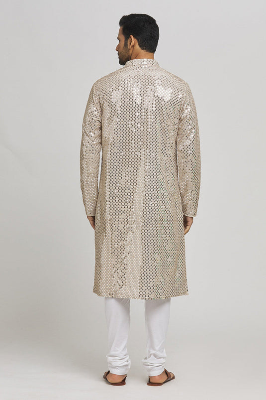 Dhoomdhaam Embroidered Cotton Kurta & Chudidar Set