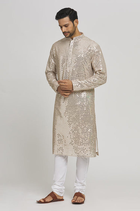 Dhoomdhaam Embroidered Cotton Kurta & Chudidar Set