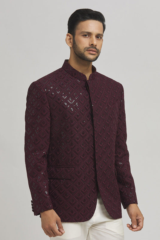 Jahaan Sequin Work Bandhgala