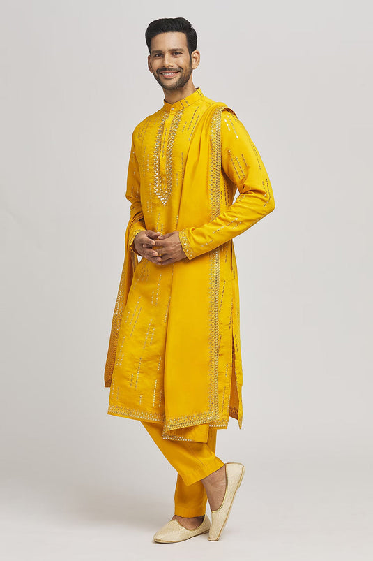 Kastu Embroidered Kurta Pant Set