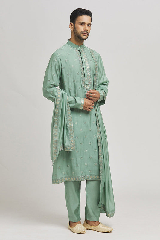 Sonadhar Embroidered Kurta Pant Set
