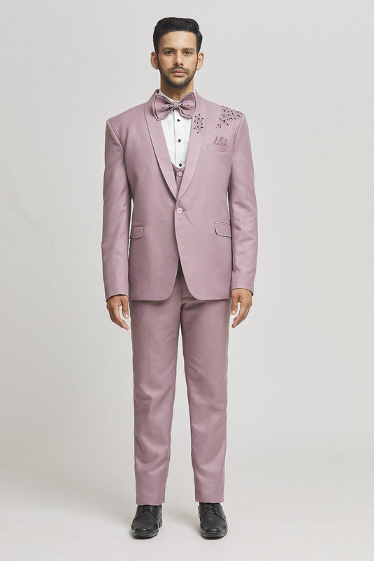 Asa Cutdana Embellished Tuxedo Pant Set