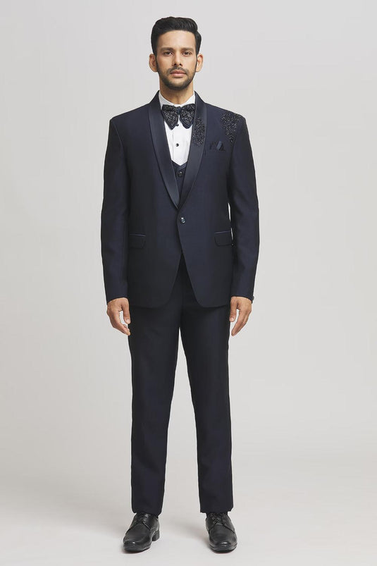 Bling Cut Dana Embellished Tuxedo Pant Set