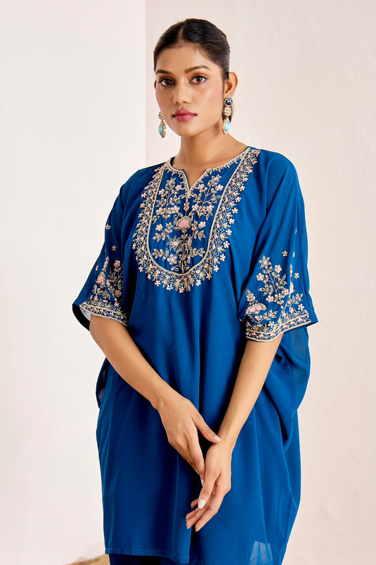 TEAL KAFTAN SET