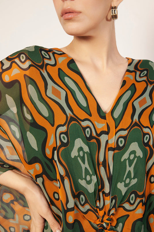 Organza Knotted Dress