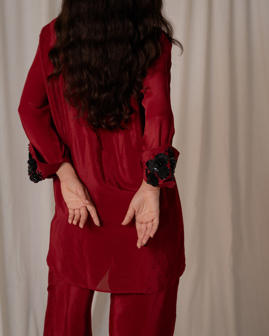 Embroidered Cuff Coord