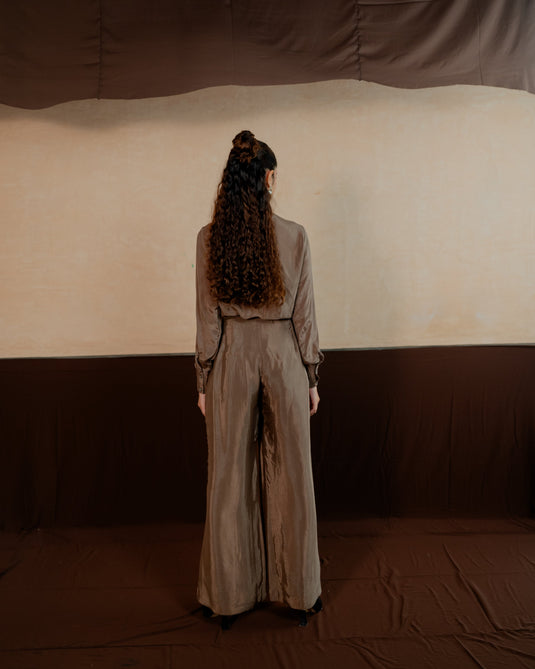 Pleated Shirt Co-ord