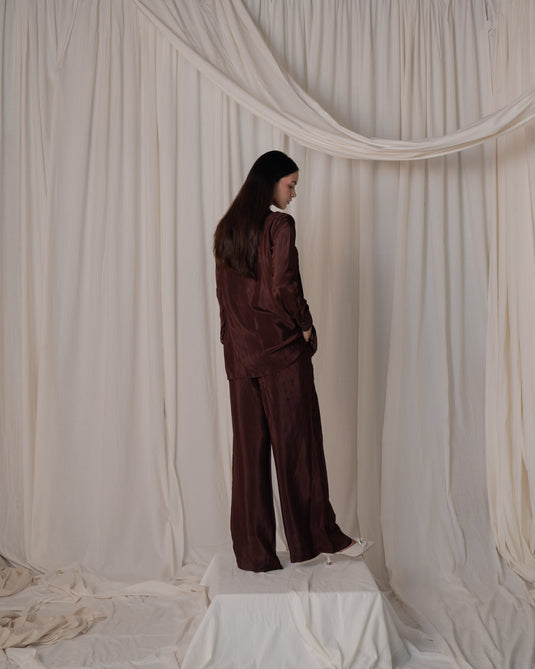 Pleated Shirt Co-ord