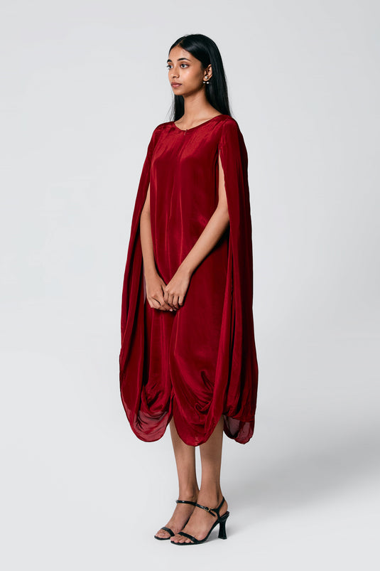 Double Cowl Dress