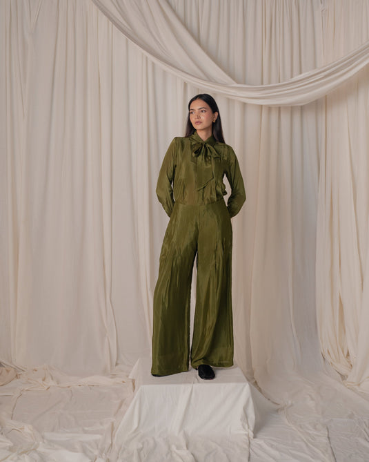 Pleated Shirt Co-ord