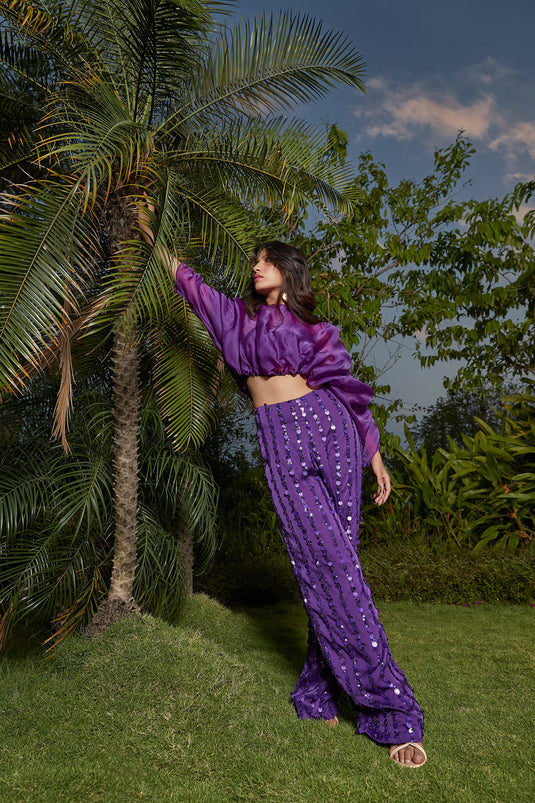 Embroidered Straight Pants
