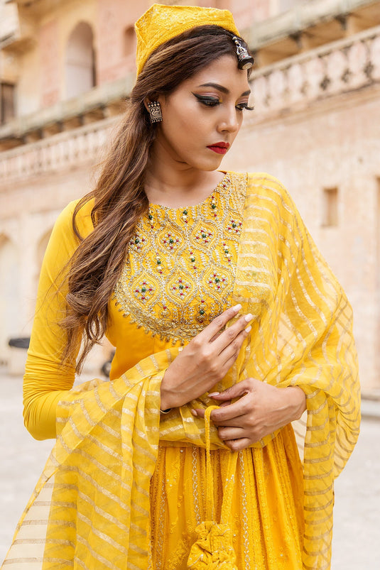 Soniya G - Peplum Top Kurti Paired With Palazzo Set