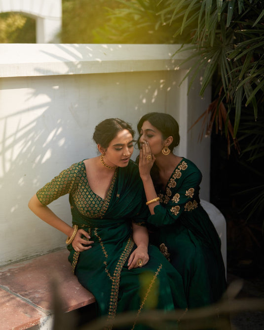 Rani Zardozi Kali Kurta set