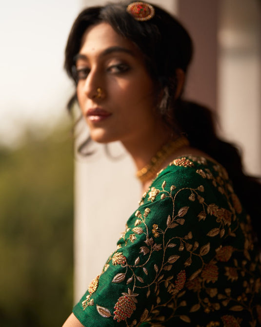 Rani Bahar Reshmi Lehenga set