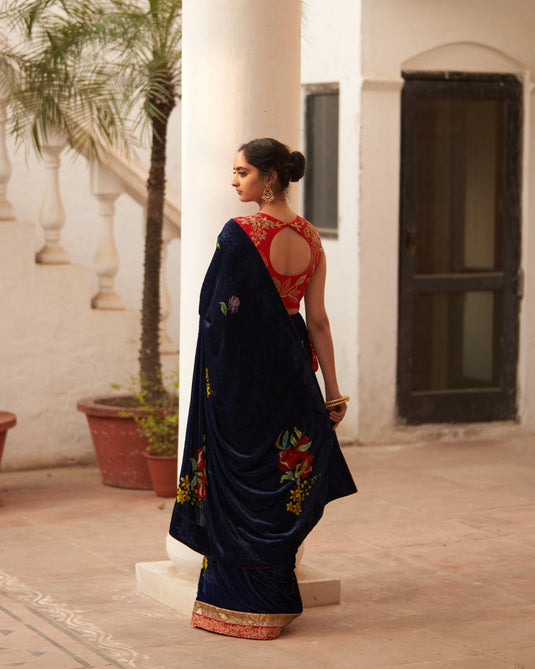 Syahi Makhmal Blouse