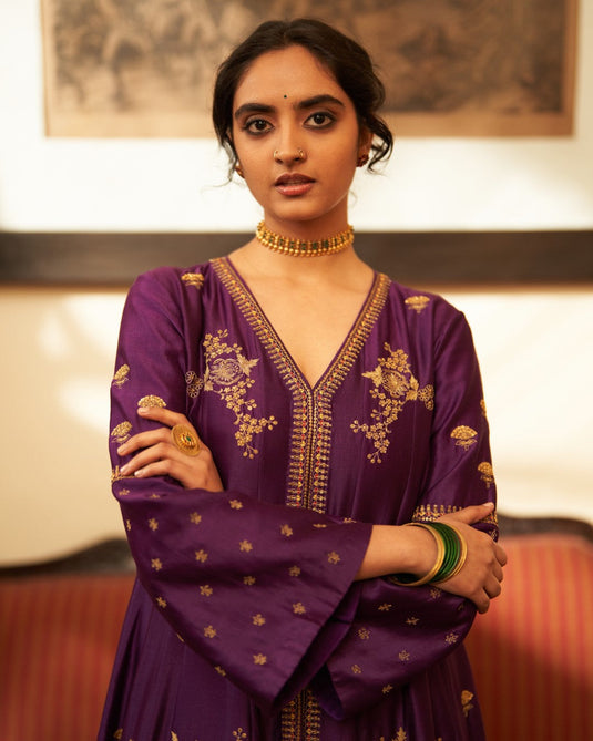 Rani Jamuni Kali Kurta set
