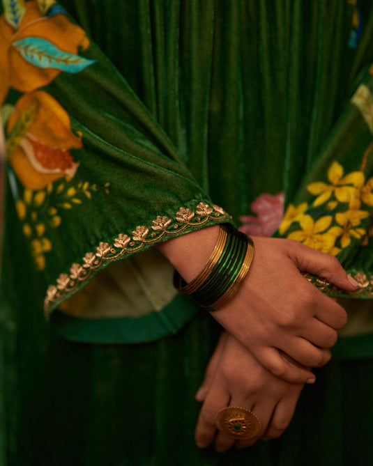Makhmal Rani Bahar Kurta set