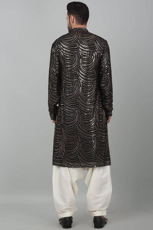 Chandramani Sequin Embroidered Kurta Set