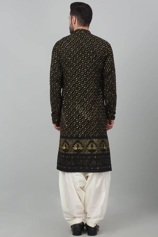 Suryaansh Sequin Embroidered Kurta Set