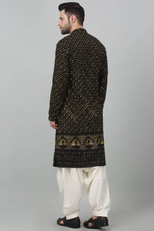 Suryaansh Sequin Embroidered Kurta Set