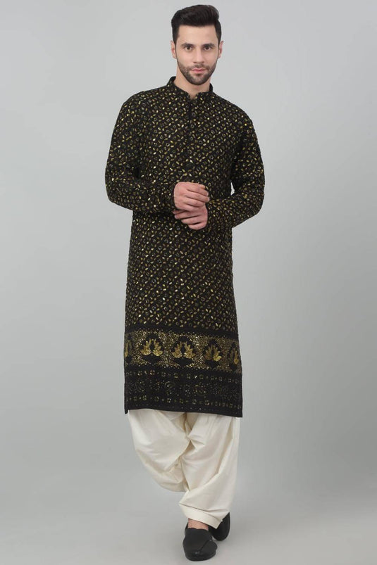 Suryaansh Sequin Embroidered Kurta Set