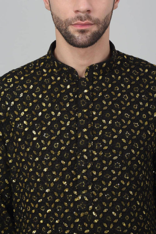 Suryaansh Sequin Embroidered Kurta Set