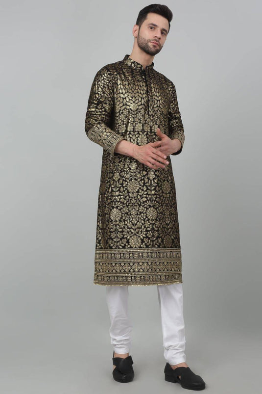 Pulbangush Sequin Embroidered Kurta Set