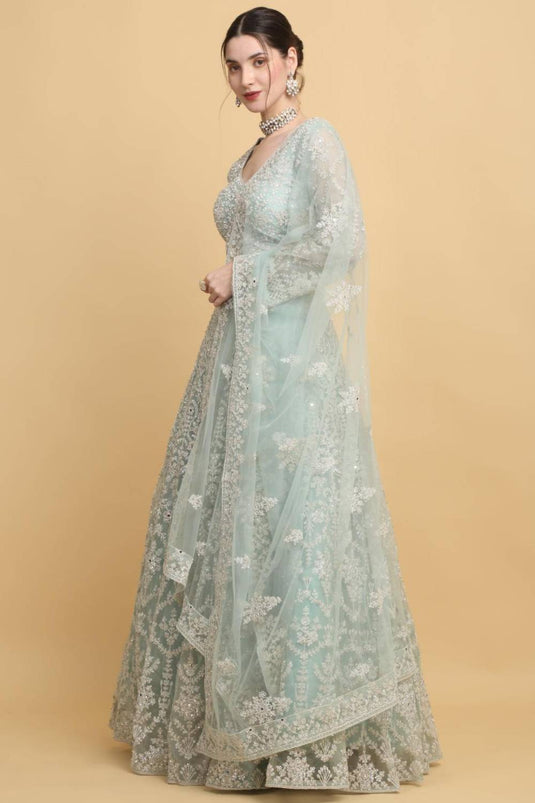 Suhavana Embroidered Floral Bridal Lehenga Set