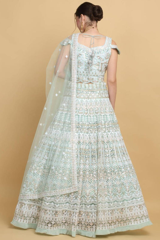 Khushnuma Embroidered Floral Bridal Lehenga Set