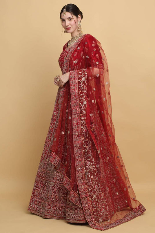 Shaheen Embroidered Bridal Lehenga Set