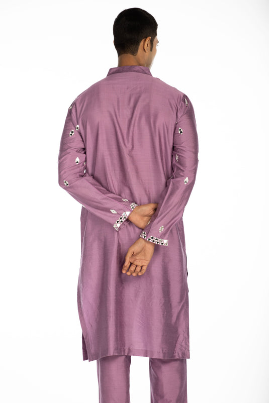 Lavender Embroidered Set
