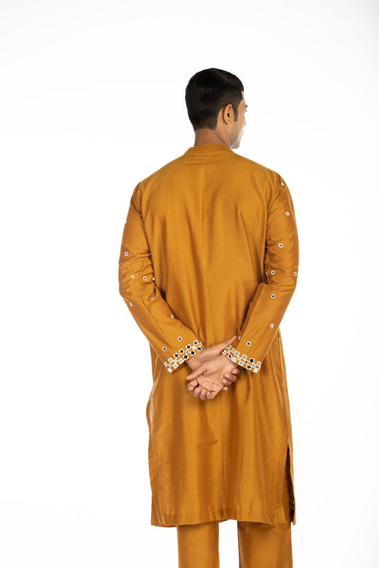 Brown Embroidered Set