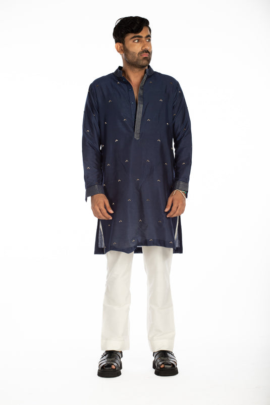 Royal Blue Embroidered Set