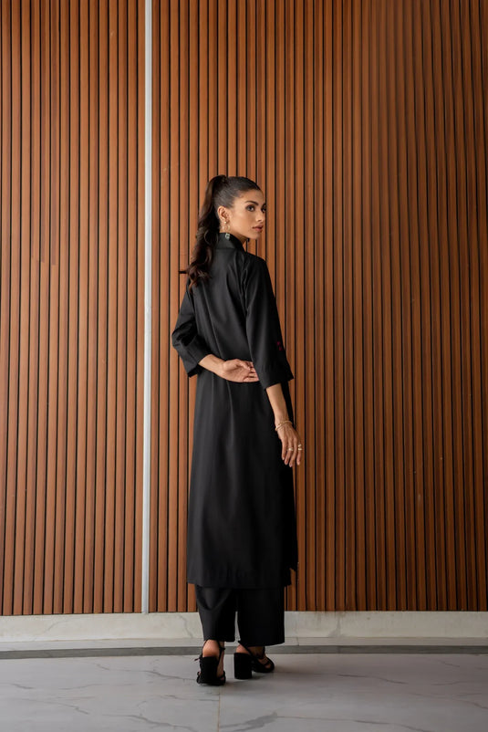 Black Kurta With Pants